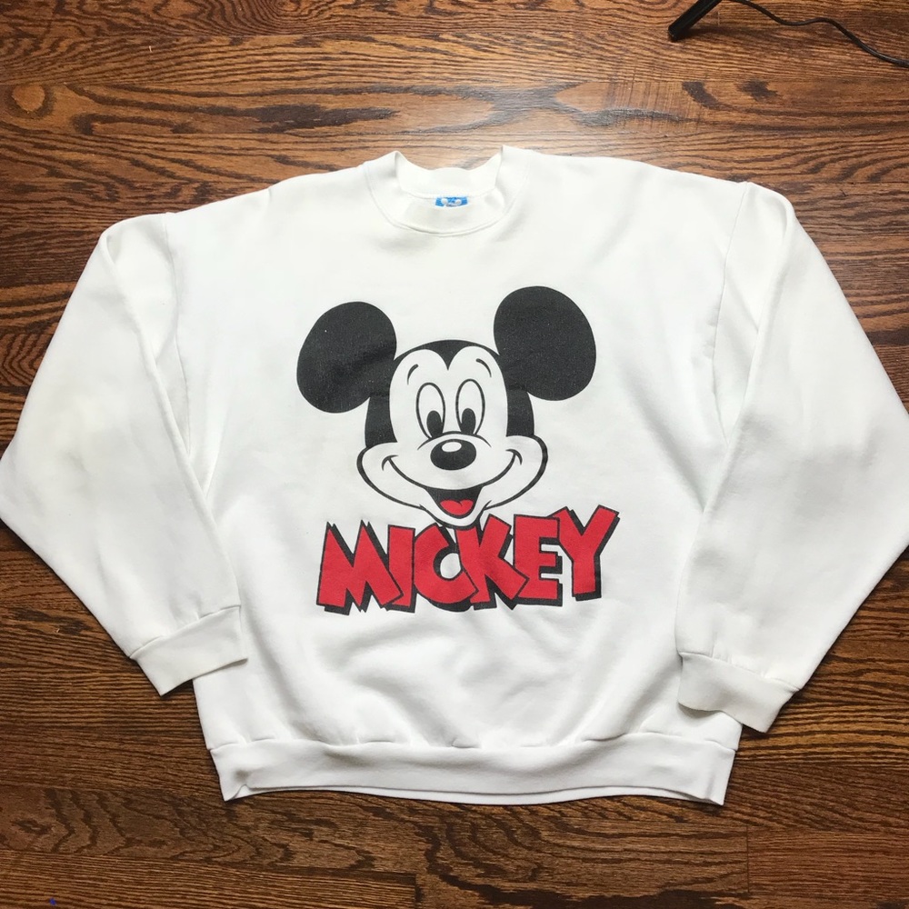 White Mickey Pullover